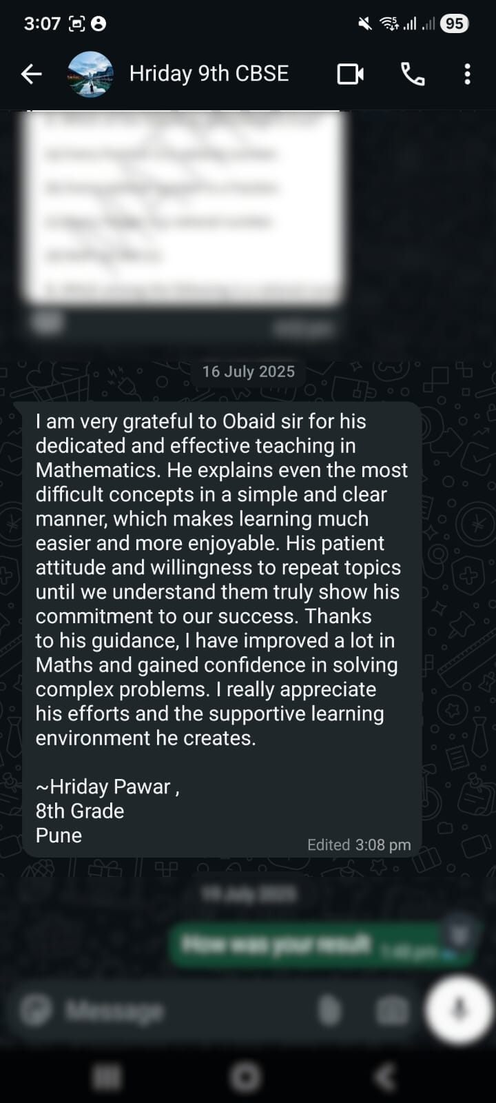 Student WhatsApp Testimonial 8